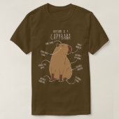 Capybara-Anatomie 3 T-Shirt (Design vorne)