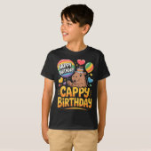 Capybara Animal Lover Fun Cappy Birthday Party Sup T-Shirt (Vorne ganz)