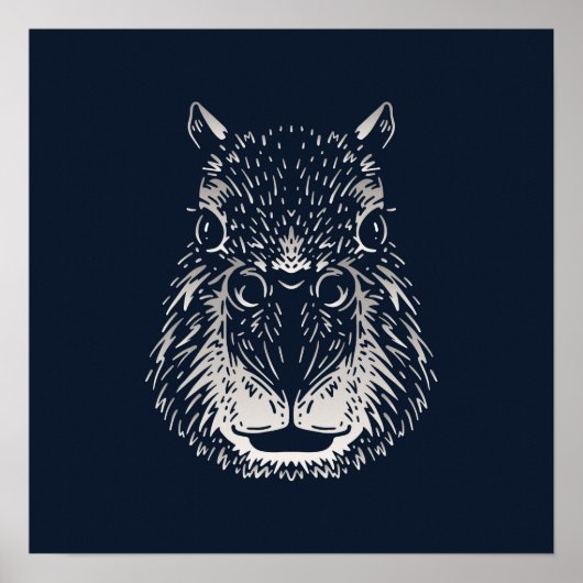 Capybara | Animal Wall Print for Dschungel Room Poster (Vorne)