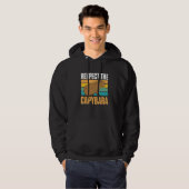 Capybara Animals Pet  Respect the Capybara Hoodie (Vorne ganz)