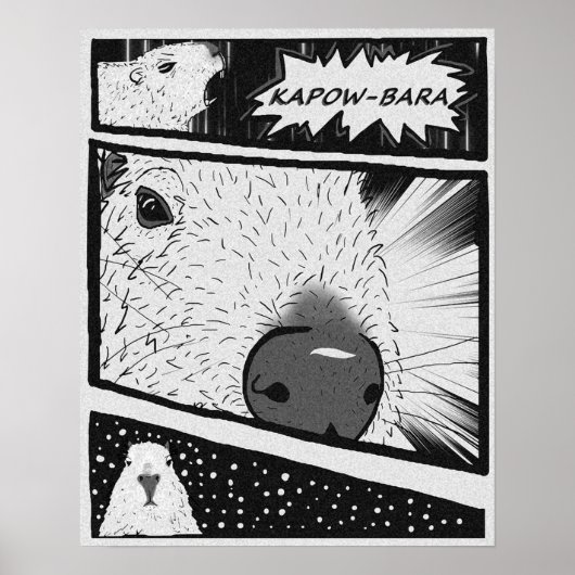 Capybara Anime Poster (Vorne)