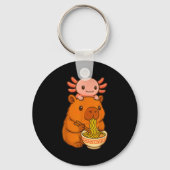 Capybara Anime Ramen Axolotl Funny Graphic Kawaii Schlüsselanhänger (Vorderseite)