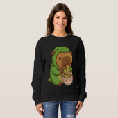 Capybara Anime Rament T-REX Funny Graphic Kawaii C Sweatshirt (Vorne ganz)