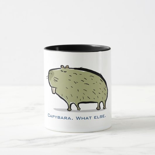 Capybara (anpassbarer Text) Tasse (Zentrum)