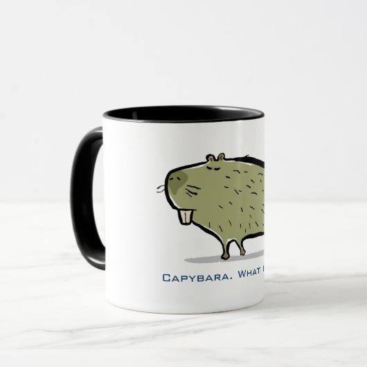 Capybara (anpassbarer Text) Tasse (Vorderseite Links)