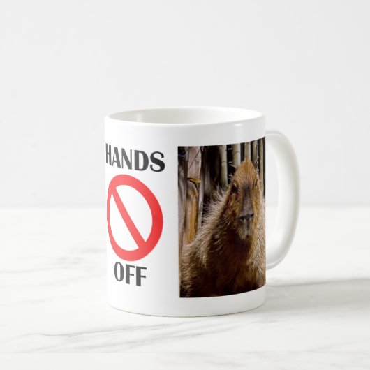 Capybara-Anstarren Kaffeetasse (VorderseiteRechts)