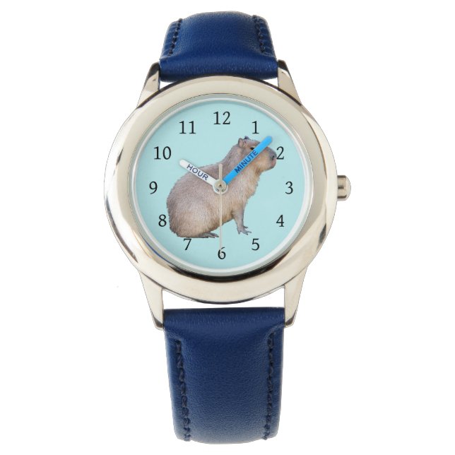 Capybara Armbanduhr (Vorderseite)