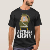 Capybara Army Funny Süße Tier Guinea Schweinefleis T-Shirt (Vorderseite)