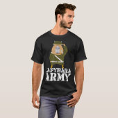 Capybara Army Funny Süße Tier Guinea Schweinefleis T-Shirt (Vorne ganz)