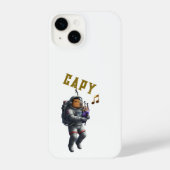 Capybara Astronaut Bagpipe Phone Case iPhone Hülle (Rückseite)