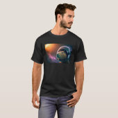 Capybara Astronaut Deep In Space Cosmic T-Shirt (Vorne ganz)