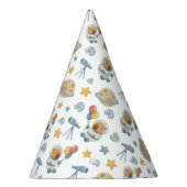 Capybara Astronaut Muster Party Hat Partyhütchen (Rechts)