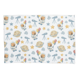 Capybara Astronaut Muster Pillowcase Kissenbezug
