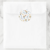 Capybara Astronaut Muster Sticker (Tasche)