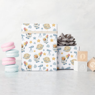 Capybara Astronauten Muster Wrapping Paper Roll Geschenkpapier