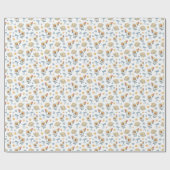 Capybara Astronauten Muster Wrapping Paper Roll Geschenkpapier (Flach)