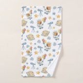 Capybara Astronautenmuster Badetuch Set (Handtuch)