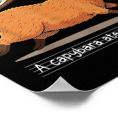 Capybara Ate My Lessort Lehrer zurück Poster (Ecke)