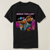Capybara auf Space TShirt (Design vorne)