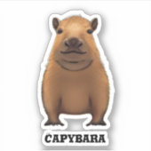 Capybara Aufkleber (Vorderseite)