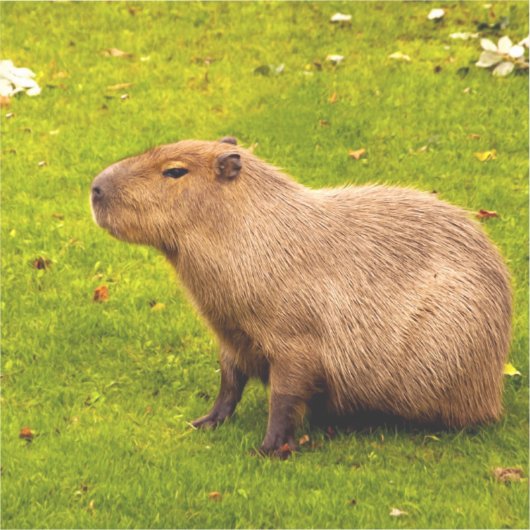 Capybara Aufkleber (Vorderseite)