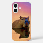 Capybara aus einem ruhigen Gewässer Case-Mate iPhone Hülle (Rückseite)