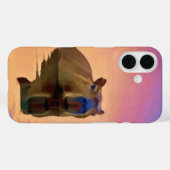 Capybara aus einem ruhigen Gewässer Case-Mate iPhone Hülle (Rückseite (Horizontal))