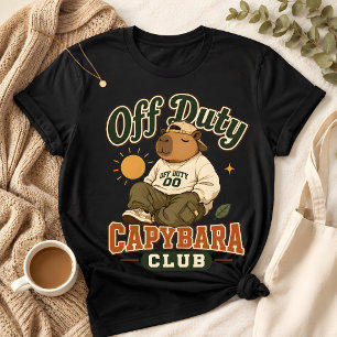 Capybara Außer Dienst Club Lustiges Entspanntes T- T-Shirt