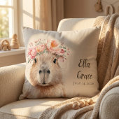 Capybara Baby Nursery • Personalized Kissen