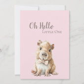 Capybara Baby Shower Invitation (Vorderseite)