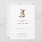 Capybara Baby Shower Invitation (Rückseite)