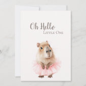 Capybara Baby Shower Invitation (Vorderseite)