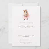 Capybara Baby Shower Invitation (Rückseite)