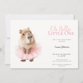 Capybara Baby Shower Invitation (Vorderseite)
