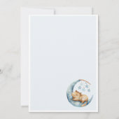 Capybara Baby Shower Invitation Cozy Moon Cub Einladung (Rückseite)