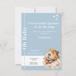 Capybara Baby Shower Invitation • Oh Baby Einladung