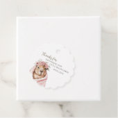 Capybara Baby Shower • Little Wildflower Gift Tag Geschenkanhänger (Beispiel)