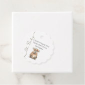 Capybara Baby Shower • Oh Baby Wildflower Geschenkanhänger (Beispiel)