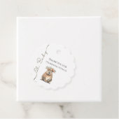 Capybara Baby Shower • Oh Baby Wildflower Geschenkanhänger (Beispiel)