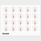 Capybara Baby Shower Sticker (Blatt)