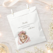 Capybara Baby Shower • Wildflower  Geschenktütchen (Ausgeschnitten)