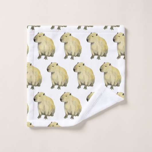 Capybara Badetuch Set (Waschlappen)