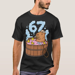 Capybara-Badewanne 67 Entspannt Lustiges Meme-Tier T-Shirt