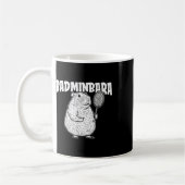 Capybara Badminton Shuttle - Player Racket Badminb Kaffeetasse (Links)