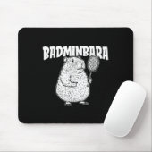 Capybara Badminton Shuttle - Player Racket Badminb Mousepad (Mit Mouse)