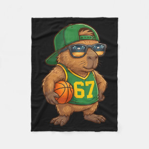 Capybara Basketball 67 Gen Alpha Slang Srts Männer Fleecedecke