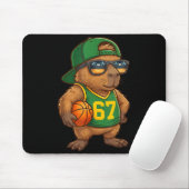 Capybara Basketball 67 Gen Alpha Slang Srts Men Bo Mousepad (Mit Mouse)