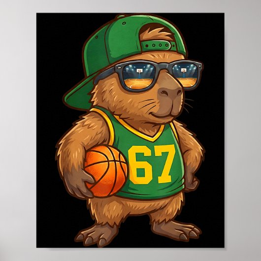 Capybara Basketball 67 Gen Alpha Slang Srts Men Bo Poster (Vorne)