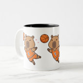 Capybara Basketball Tasse | Funny Sports Lover (Vorderseite Links)