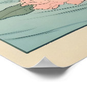 Capybara Bath Print Japanese Ukiyo-e Animal Art Poster (Ecke)